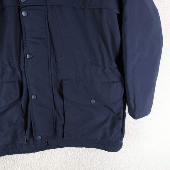 Dorlon Parka Mens Small Navy Blue Jacket Fleece Lined Outdoor New Zealand - Picture 3 of 10